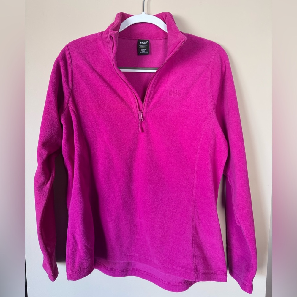 NWOT Helly Hansen Bright Pink 1/4 zip Fleece